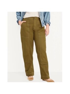 Old Navy High Rise Straight Utility Pants